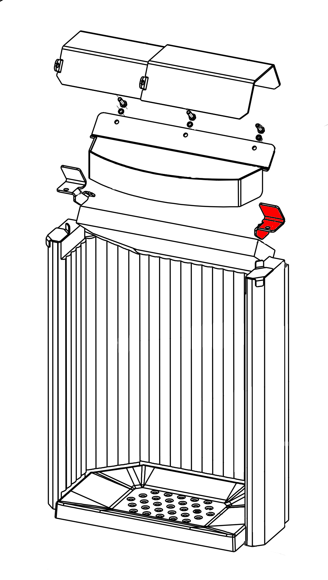 Romotop Lugo 03 W Halterung rechts