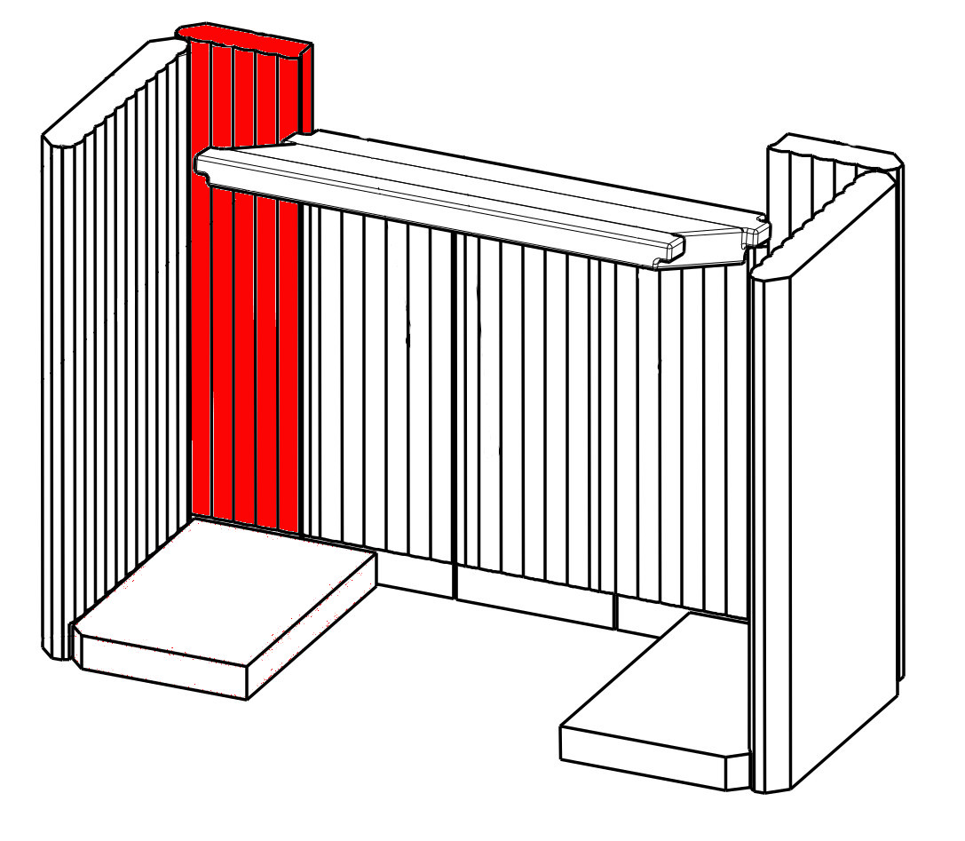 Romotop Riano N 03 Rückwandstein links