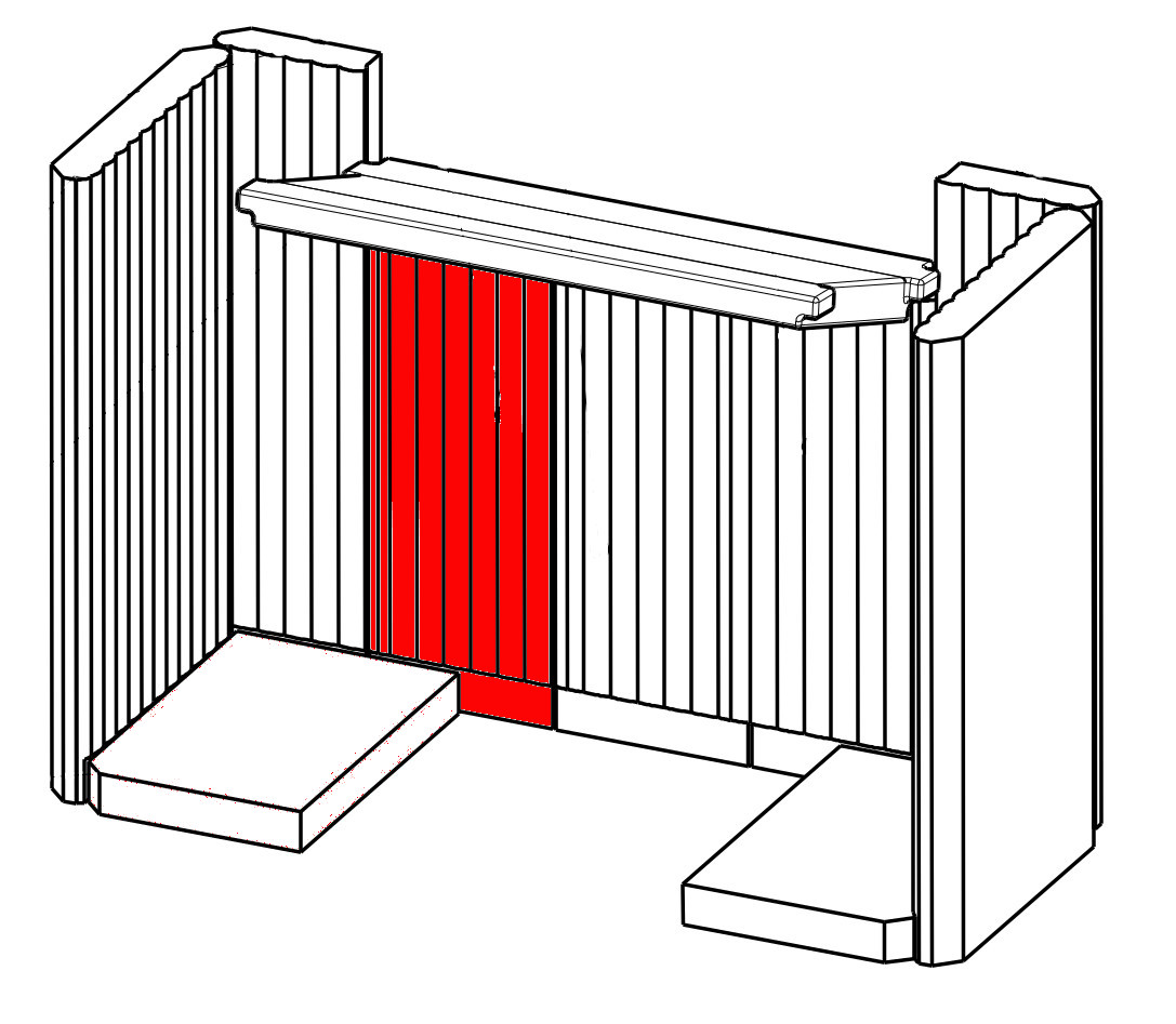 Romotop Riano N 03 Rückwandstein mittig links