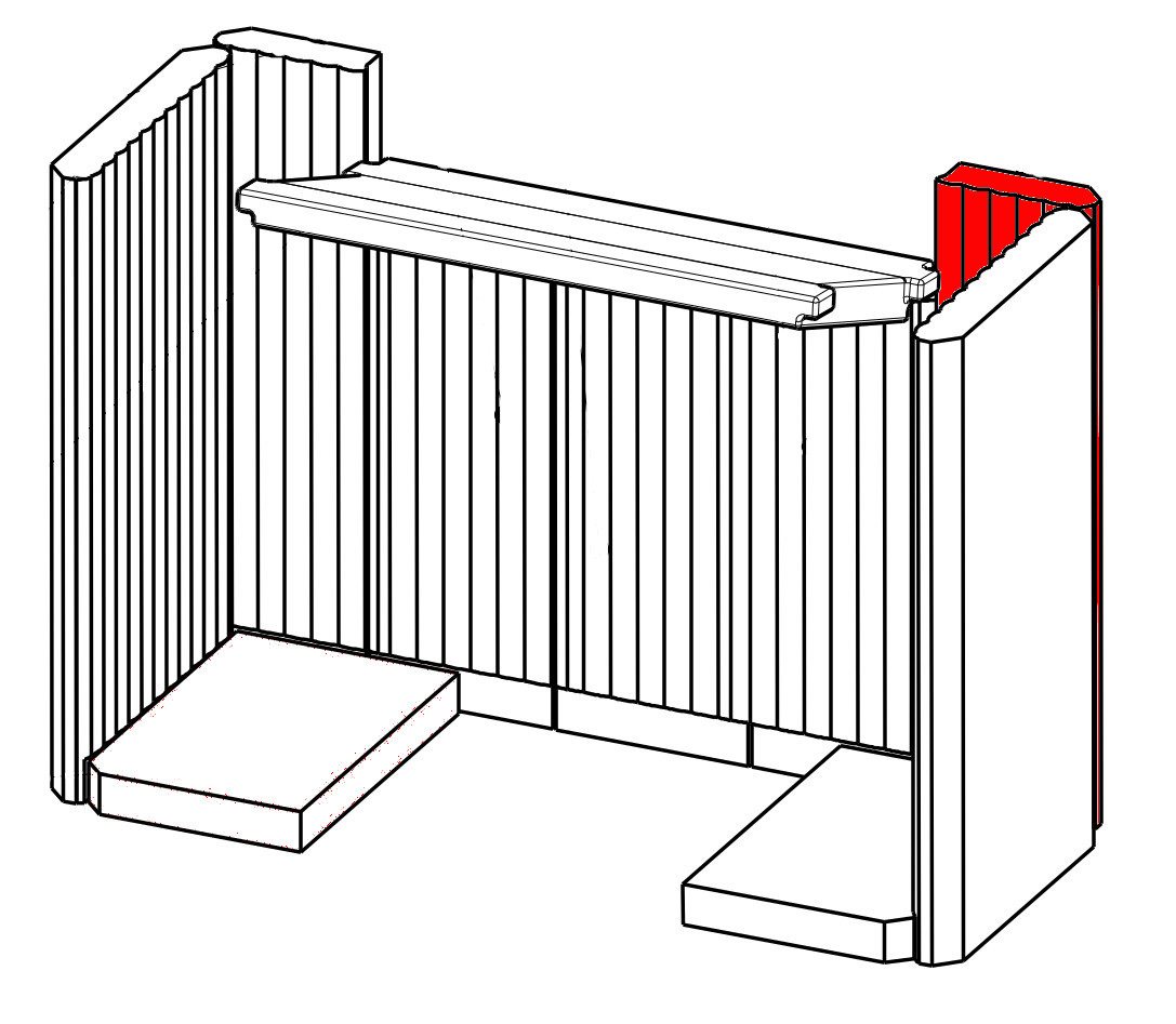 Romotop Riano N 03 Rückwandstein rechts